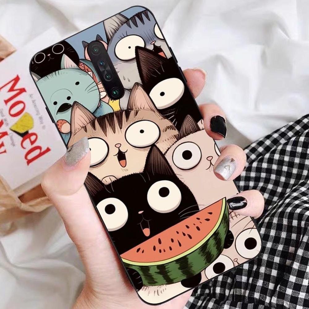 Cartoon Cute Cats Background Phone Case For Redmi 5 6 7 8 9 10 Plus Pro 6 7 8 9 A GO K20 K30 K40 Pro Plus F3 Fundas