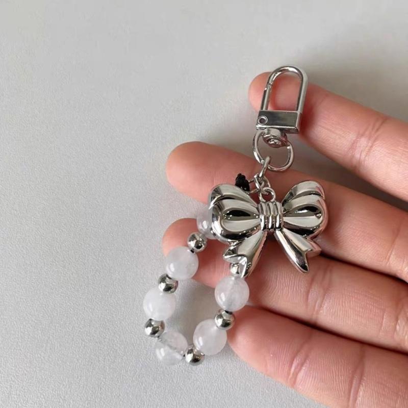 Versatile Bowknot Keychain Phone Ornament Stylish Bowknot Bag Accessory Phone Pendants Bag Jewelry for Adults and Teens