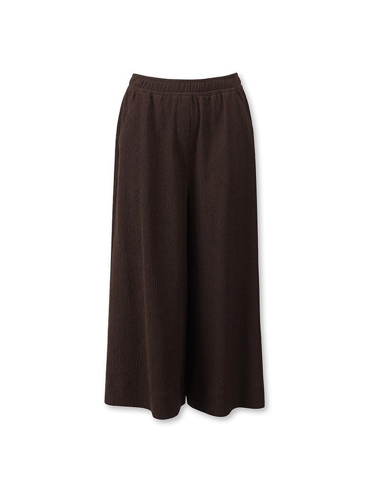 TOPTEN Women'S) Crinkle Wide Ankle Elastic Pants_Msf2Pt2053