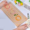 Convenient Wood Board Plate Beading Tray Jewelry Beading Board Craft Bracelet Stand Store Display Plate for Table