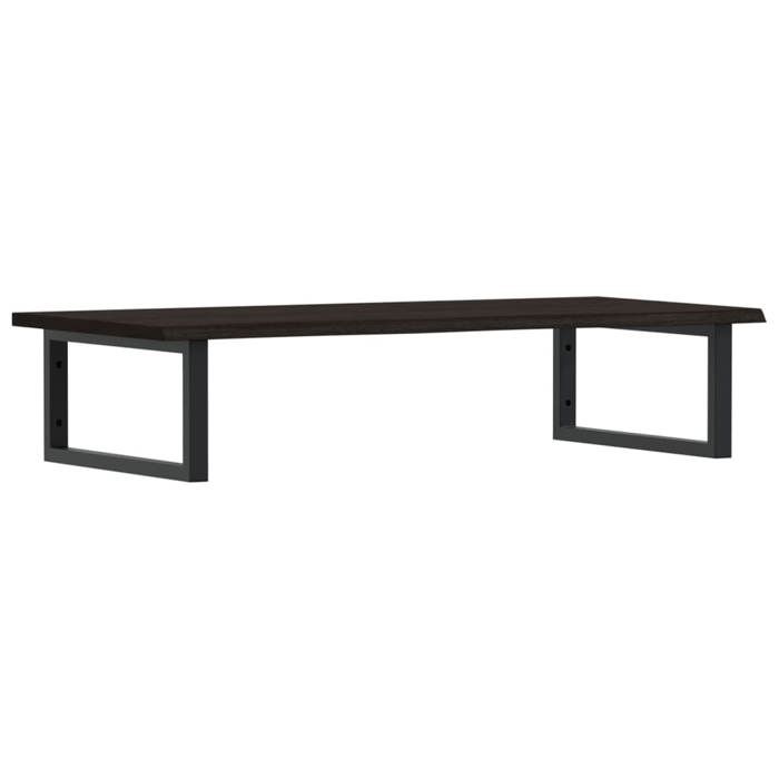 VidaXL Étagère de vasque murale acier et bois de chêne massif 3302625