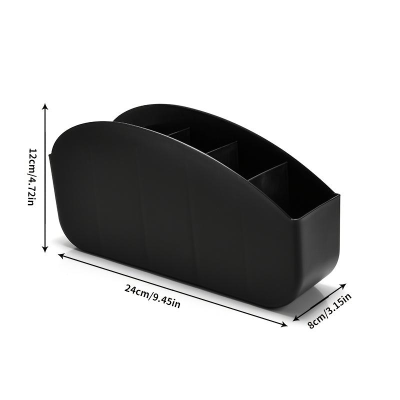 1pc 5 Compartments Remote Control Holder, Plastic Storage Box Organizer for TV, Glasses, Pens, Desk & Living Room Storage Boxes