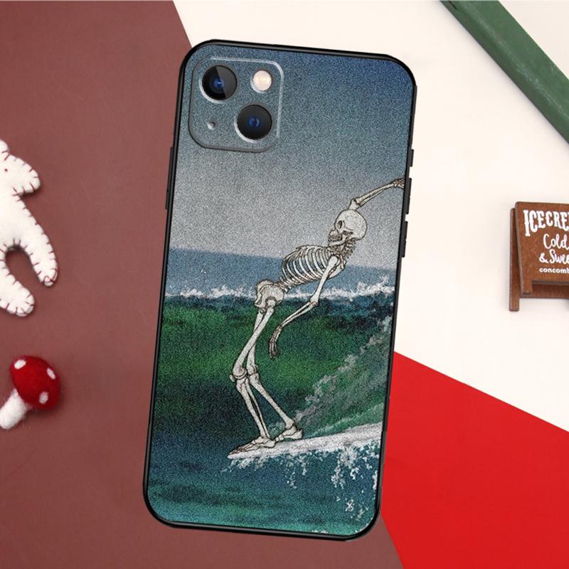 Bones Skeleton Bumper Phone Case For iPhone 16 15 14 11 12 13 Pro Max X XS XR Plus Back Cover