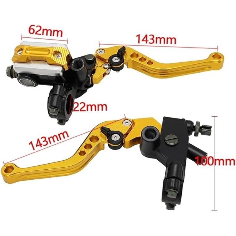 Universal Motorcycle Brake Master Cylinder 22MM Hydraulic Clutch Lever Adjustment Brake Clutch Handle for Motorbike Honda Yamaha