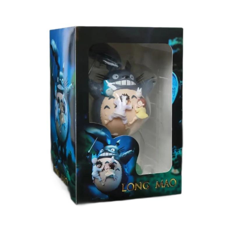 

My Neighbor Totoro Figure 19cm Studio Ghibli Totoro Umbrella Scene Pvc Collectible Model Doll Toy