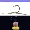 10KS/Vrecúško Návnada na lov kaprov Vyskakovacia vložka do boilies Háčik Háčik na vlasy Náväzec Koncovka Veľkosť SML