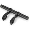 Black 20CM Aluminum Alloy Bicycle Handlebar Extender Bike Front Light Bracket Lamp Flashlight Bracket Accessories