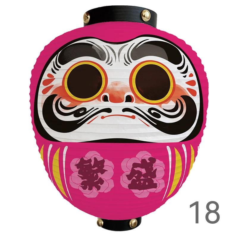 Japanese Style Cartoon Wish Dharma Hanging Lantern Japan Mascot Daruma Sushi Pub Bistro Restaurant Izakaya Decor Lantern
