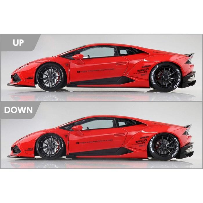 Aoshima 1/24 Liberty Walk Series No.15 LB Works Lamborghini Huracan Ver.1 Plastic Model Kit (Red)