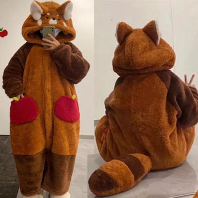 Peignoirs de raton laveur pour adultes, pyjamas, pyjama de dessin animé, Kigurumi, Halloween, Cosplay, costumes, combinaison de nuit, vêtements de nuit pour animaux