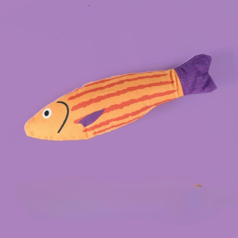 Cat Toy Training Entertainment Fish Plush Stuffed Pillow Simulation Fish Cat Toys Interactive Fish Pet Chew Toy pet products