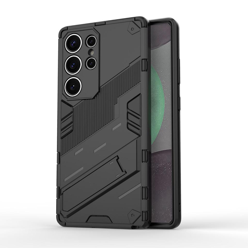 Suitable for Samsung S25Ultra Punk Anti Drop Phone Case and Samsung S25 Edge Multi Functional Stand Protective Case