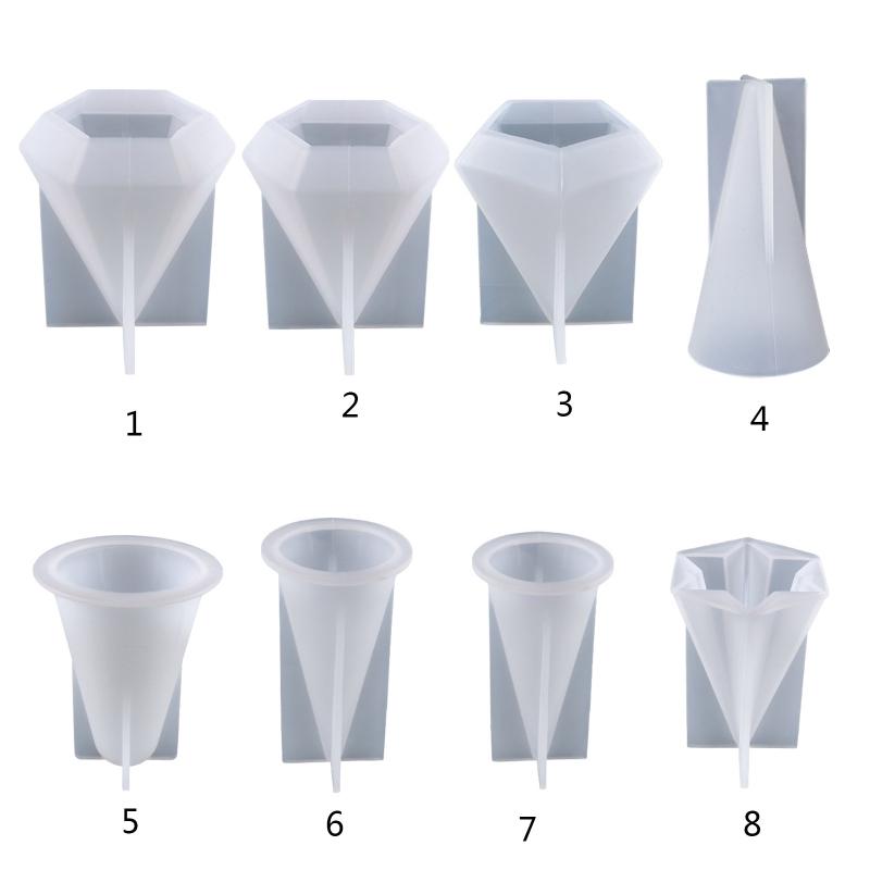 Ring Holder Cone Resin Mold Pyramid Silicone Candle Molds for Resin Casting Soap Aromatherapy Candle Jewelry Making DIY