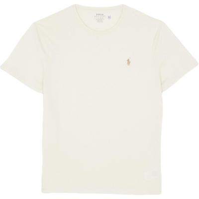 Polo Einfarbig Rundhals Figurbetont Gerader Schnitt Kurzarm T-Shirt Herren Oberteile Hellbraun 710671438-350
