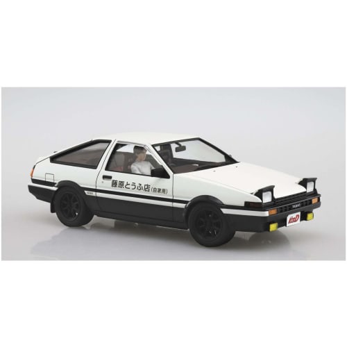 Aoshima Bunka Kyozai (AOSHIMA) 1/24 Initial D Series No. 14 Takumi Fujiwara AE86 Trueno with Driver Figure Plastic Model