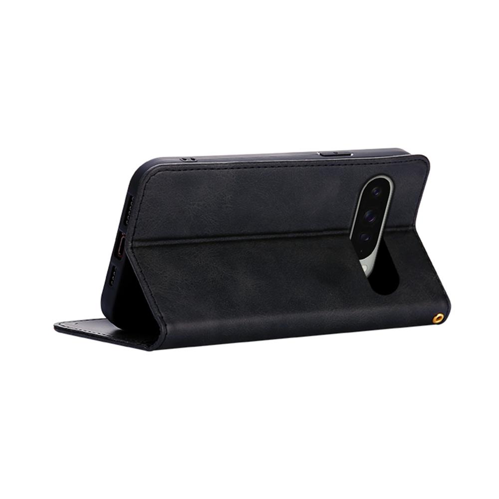 For Google Pixel 9/9 Pro Case Wallet Calf Texture Leather Phone Cover with Hidden Magnetic Closure