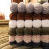 Winter Thickened Plush Sofa Cushion Simple Solid Color Home Living Room Decoration Soft Comfortable Non-slip Settee Seat Cushion