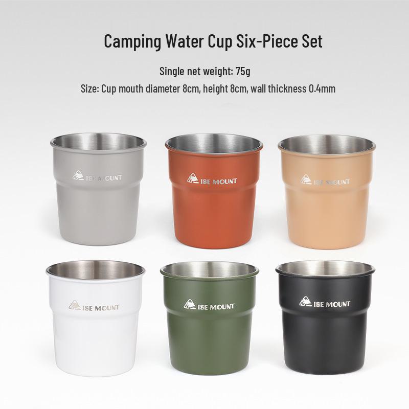304 Stainless Steel Multi-Purpose Outdoor Cup: Ideal for Camping, Beer, Coffee, Water, and Beverages