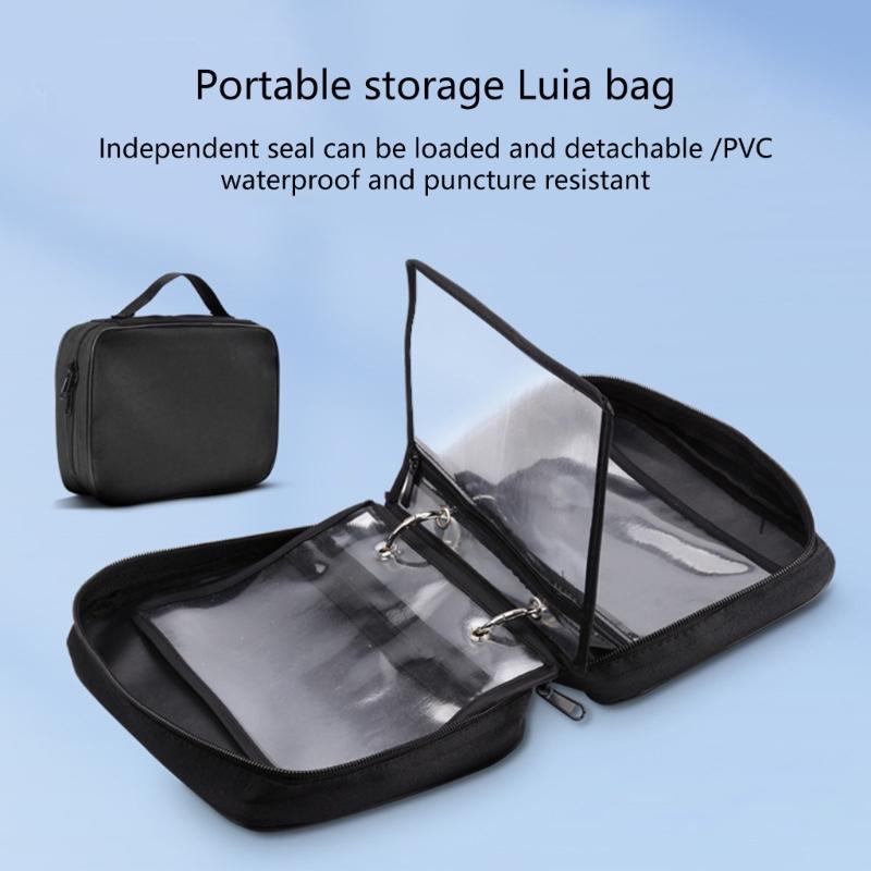Storage Bag Fishing Lure Bag Universal Baits Fishing Tackle Binder Organizers Include 4 Detachable Pocket Scratchproof