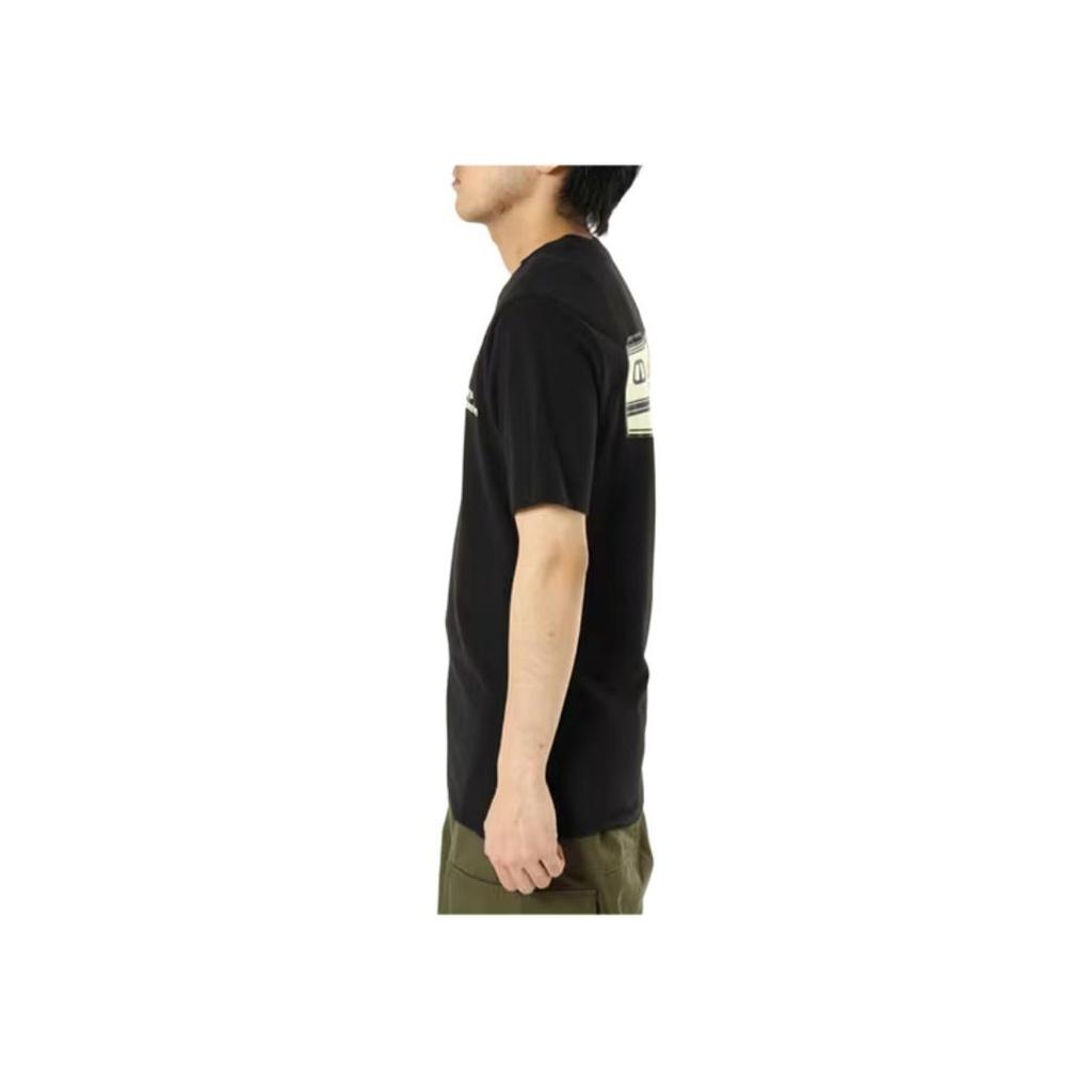 Nike Alphabet Pattern Print Straight Round Neck Pullover Short Sleeve T-Shirt Men Tops Black FJ2355-010