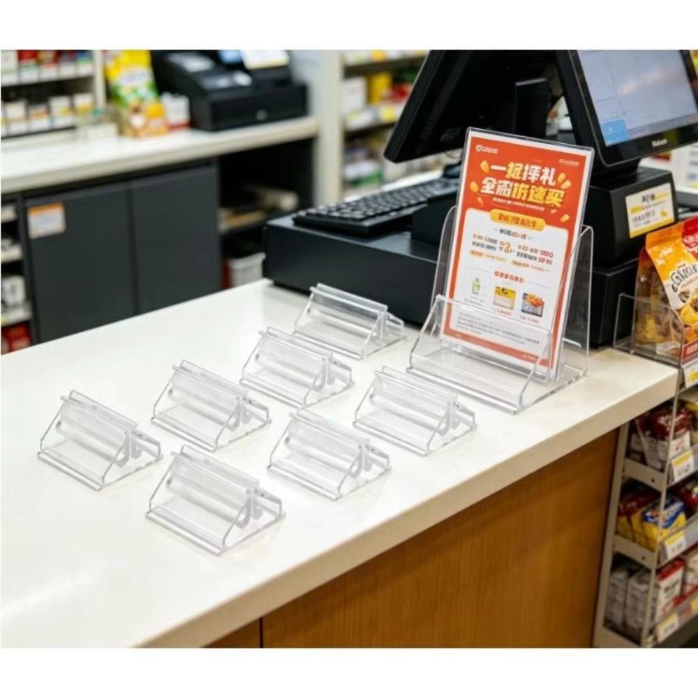24pcs Acrylic Card Holder Multi-functional Card Display Stands Party Favor Supplies