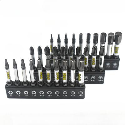 10PCS 1/4 Screwdriver Bit Set Impact Drill Batch Head Torx Hexagonal Cross Head Magnetic Tamper Proof Screwdriver Bits