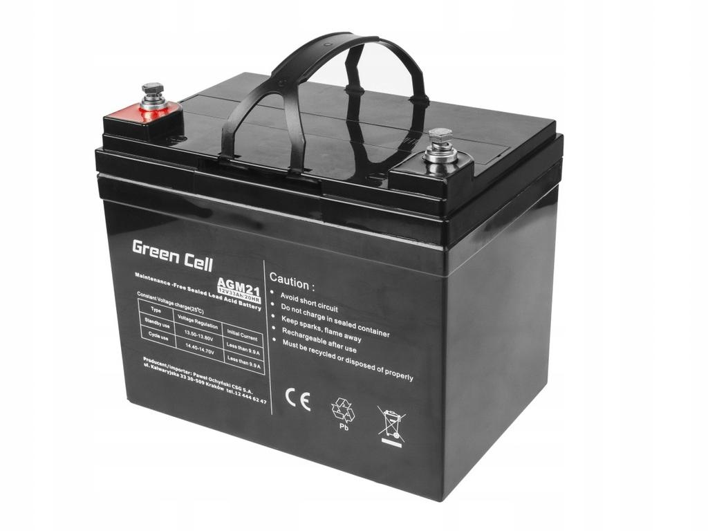 GREEN CELL GEL BATTERY AGM21 12V 33AH
