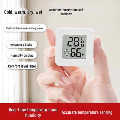 Digital Thermometer & Hygrometer: Indoor Electronic Display for Greenhouse and Home, Measures Temperature & Humidity