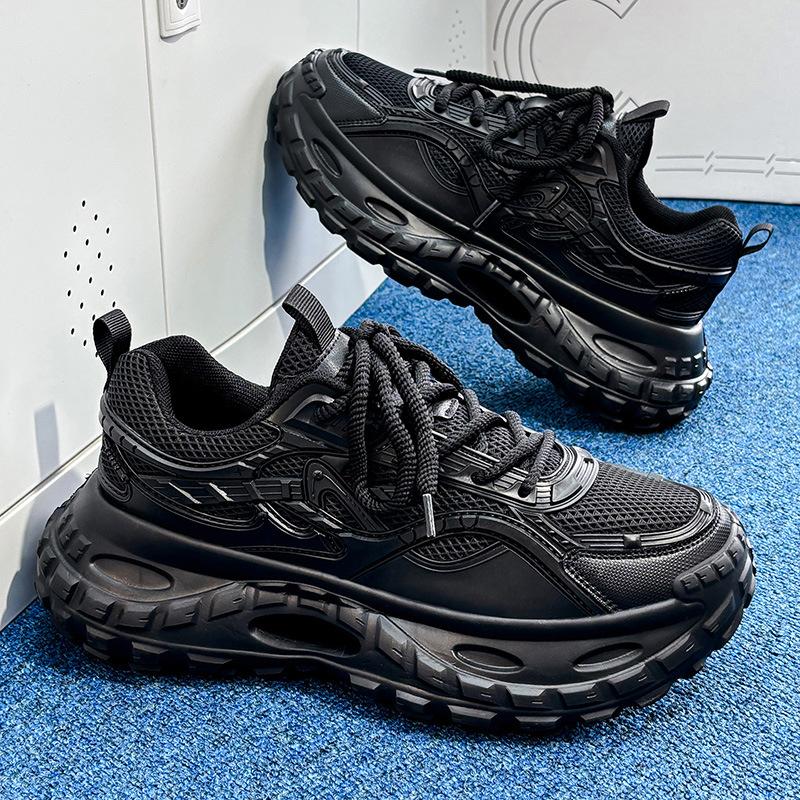 Men's shoes spring and summer breathable versatile casual dad shoes men's thick-soled heightening Darth Vader sneakers