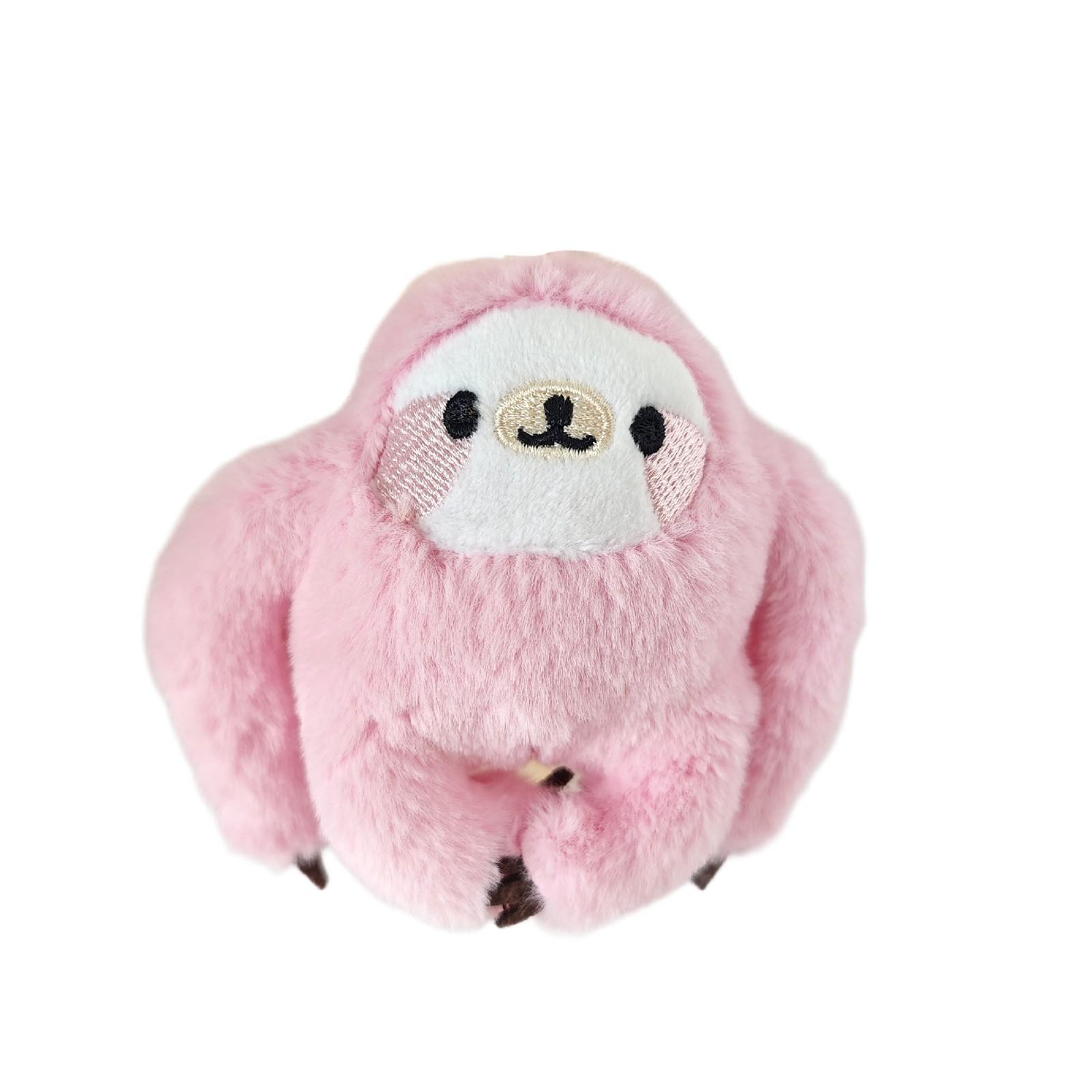 

Мягкий ленивец мягкая игрушка с реалистичным плюшевым ленивцем, 10 см в высоту One Size розовый