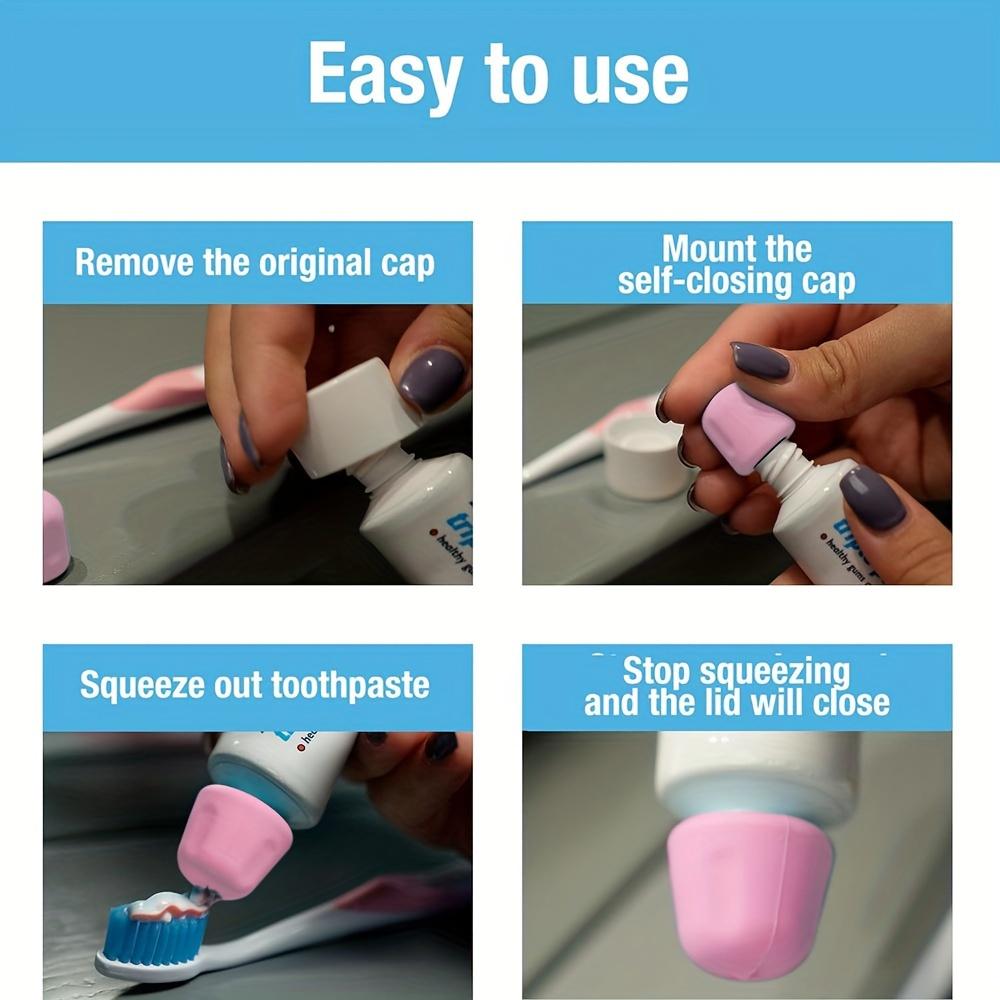 Freestanding Simple Self Closing Toothpaste Squeezer Cap - No Electricity Required