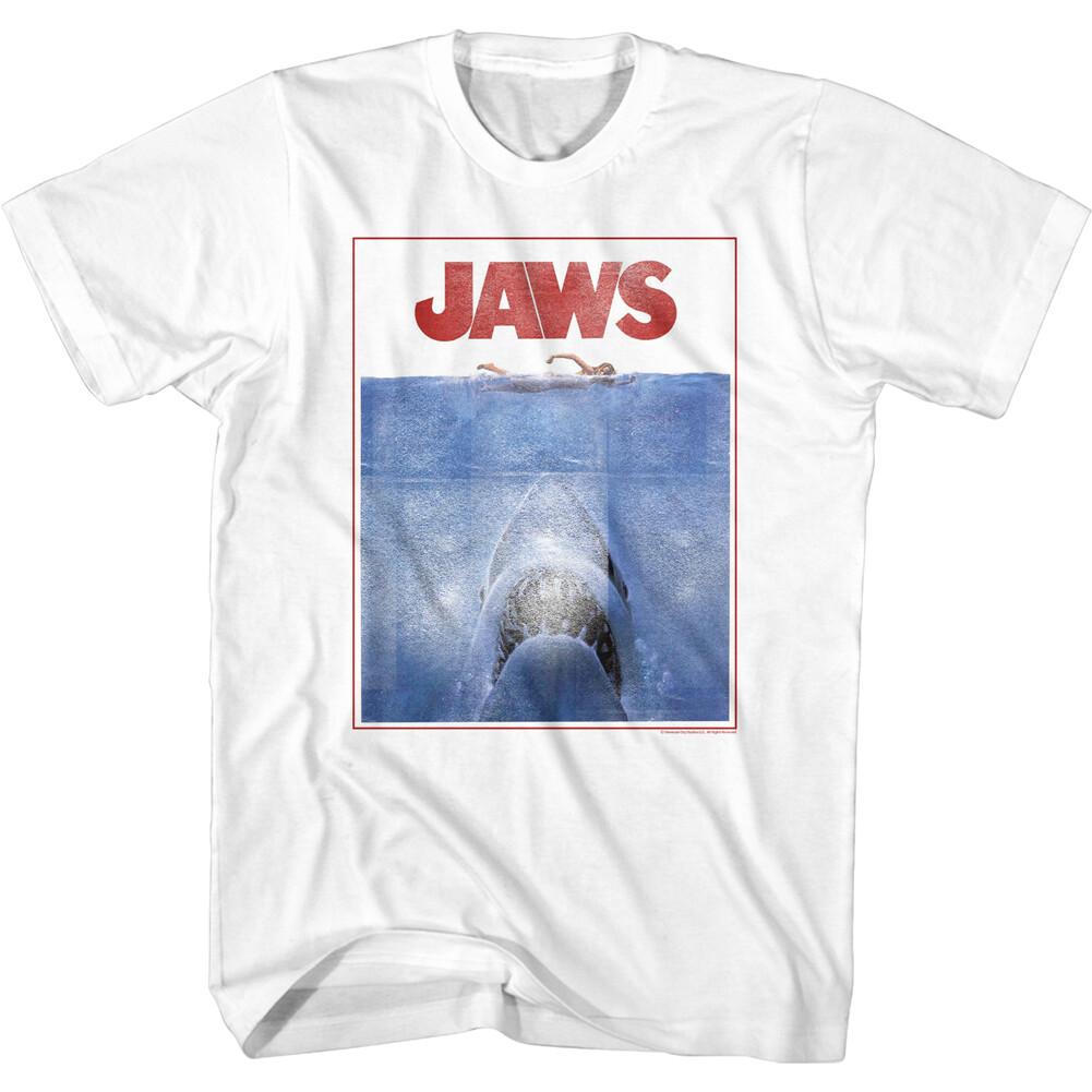 Jaws 70 Thriller Movie Great White Poster Looking For Some CHUM Men T Shirt L