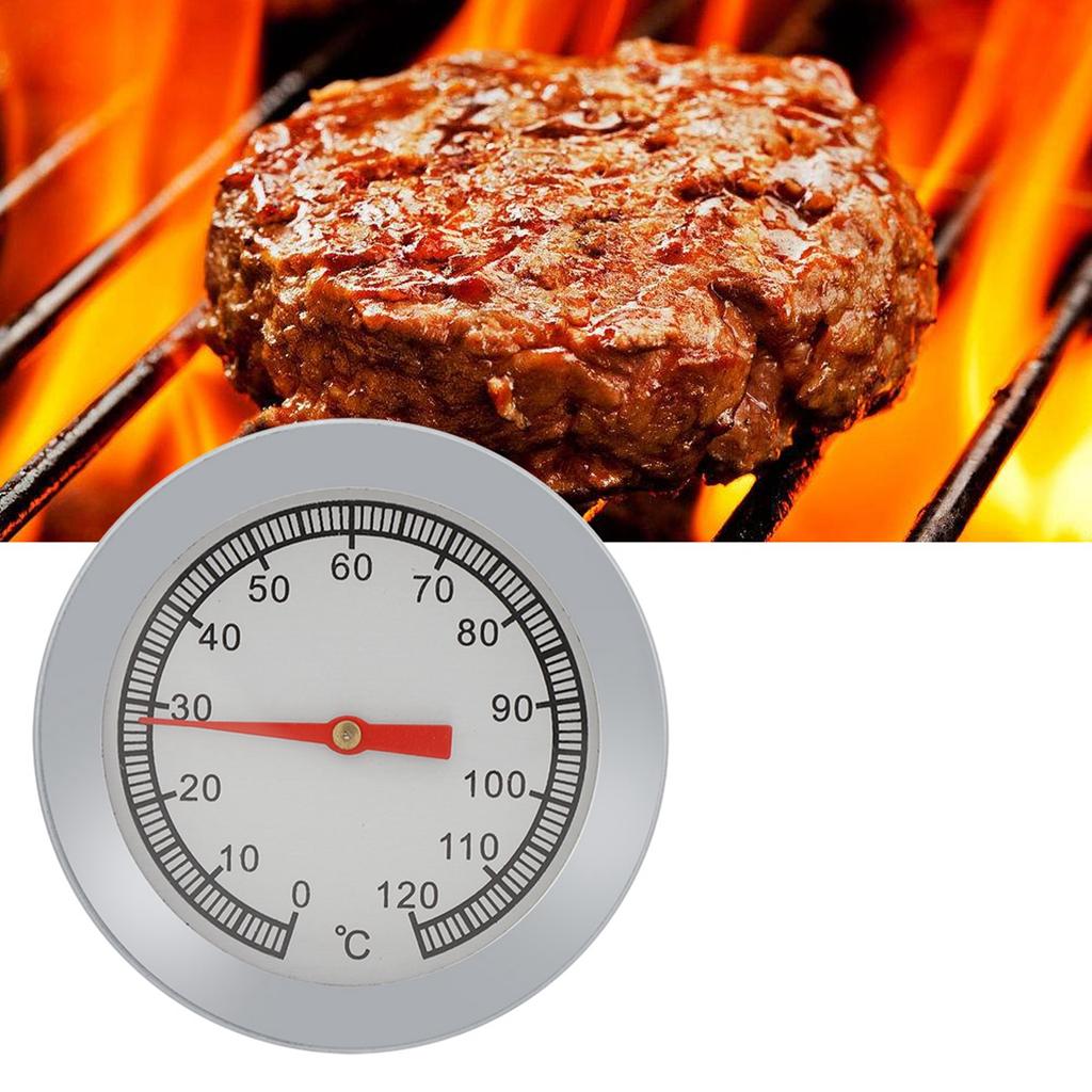 1PC BBQ Grill Thermometer Pizza Thermometer Charcoal Pit Grill Smoker for Barbecue Cooking