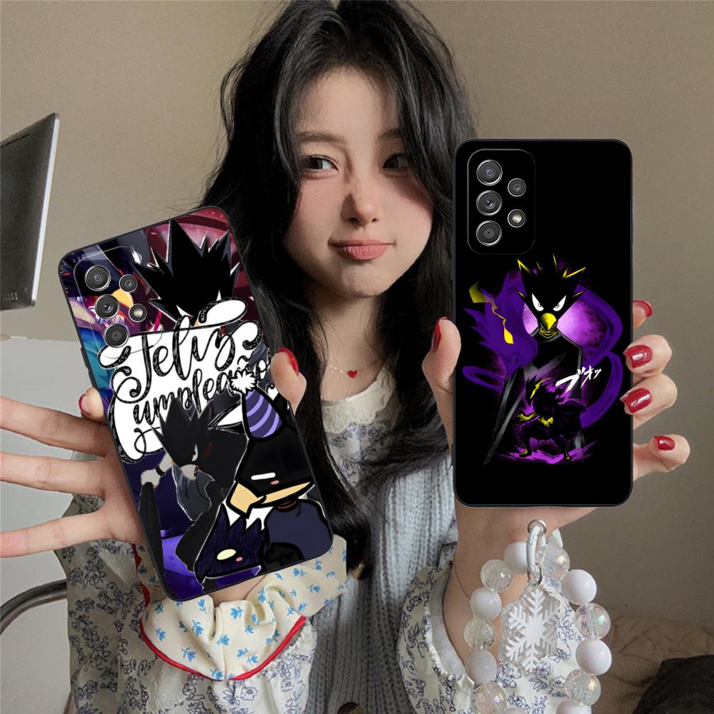 MHA Tokoyami Mobile Phone Case for Samsung Galaxy M55 54 42 35 34 33 32 23 22 15 14 13 12 F55 5G Colorful Cover Cover Smartphone