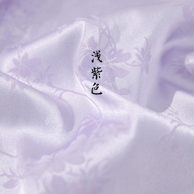 1m/2m/3m Breathable Flower Branch Jacquard Satin Fabric for Chinese Style Dress ,Shirt,Fashion Clothes Handmade DIY Fabric