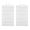 2PCS Fishing Lure Tackle Box Plastic Clear Visible Fishing Lure Bait Squid Jig Hooks Accessory Storage Case Container