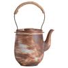 Handmade Coarse Pottery Teapot with Handle  Antique Ball Hole Tea Filter Ceramic Teapot Single Tea Brewing Device Tea Infuser