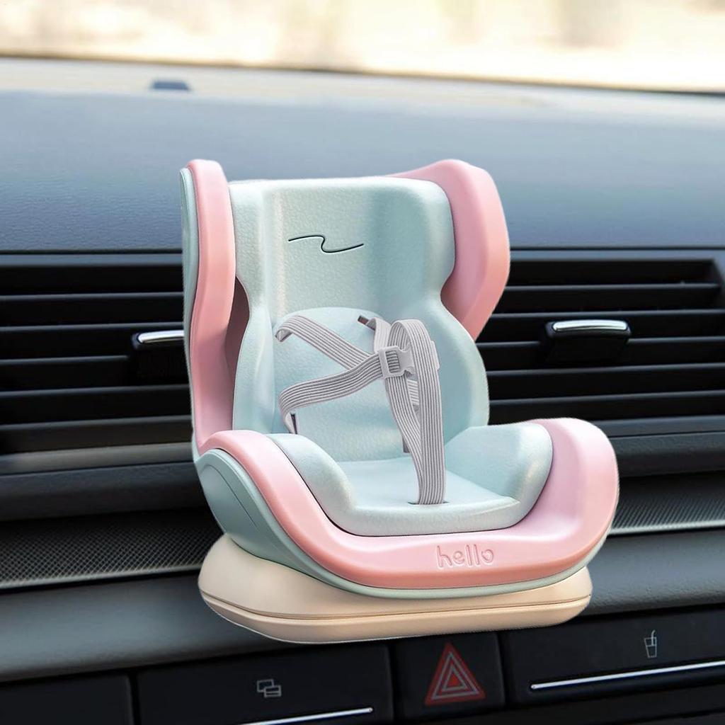 Doll Car Seat For 10-17cm Dolls Cute Fragrance Accessory Desktop Ornament Plush Toy Carseat Air Vent Doll Automobile Seat