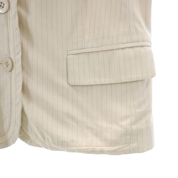 Marc by Marc Jacobs Stripe Tailored Jacket 4 Ivory System Women Used