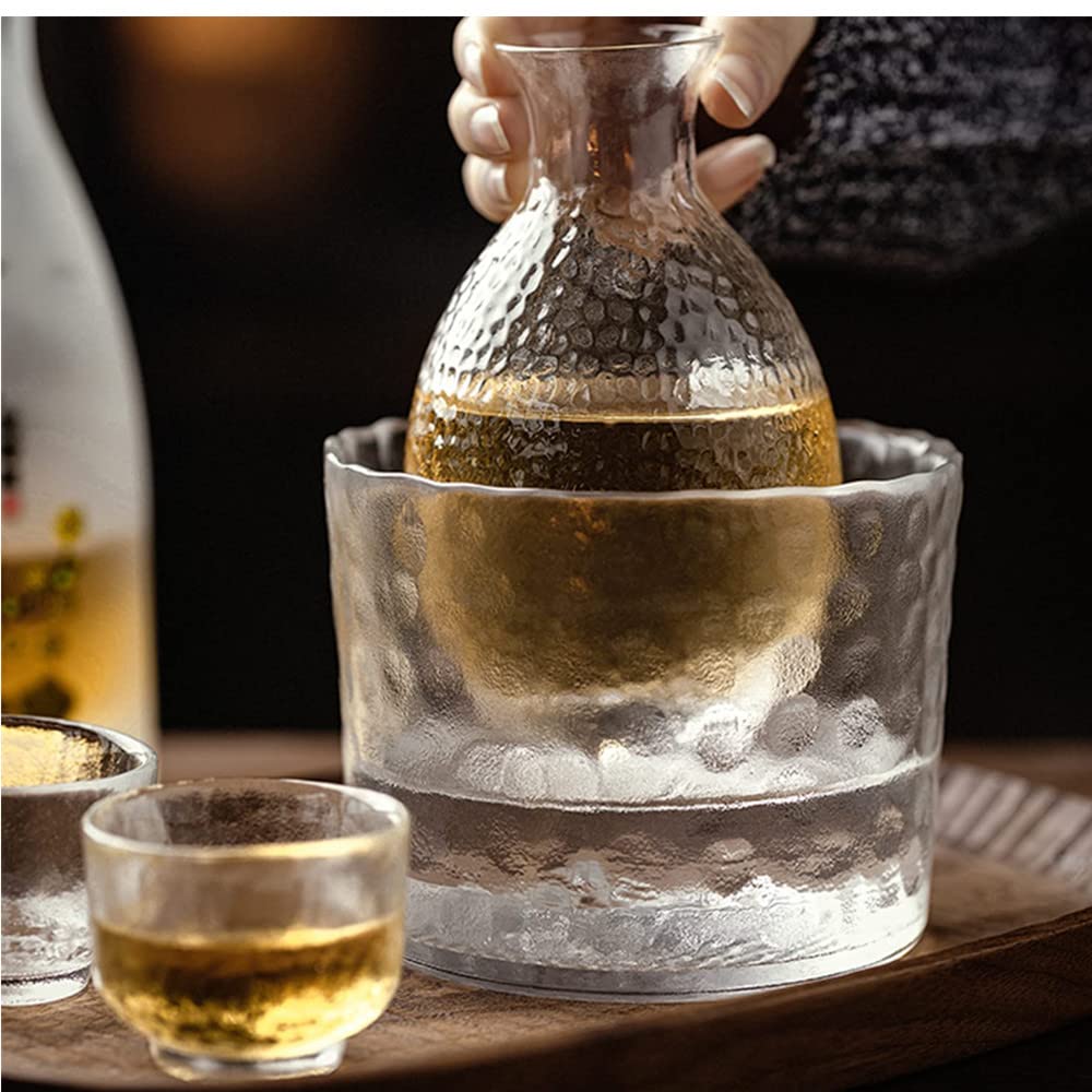 For Sake Glass Sake Set for Cold Includes a Warmer and a Glass Sake Glass Sake and Sake and Perfect for Cold and Hot Ideal for and As a Gift for 60th