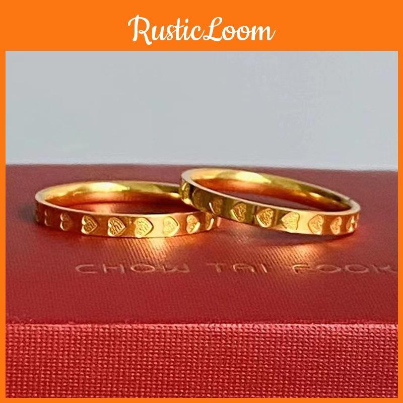 Chic Gold Plated Heart Ring Perfect For Gifts On Special Occasions And Celebrations