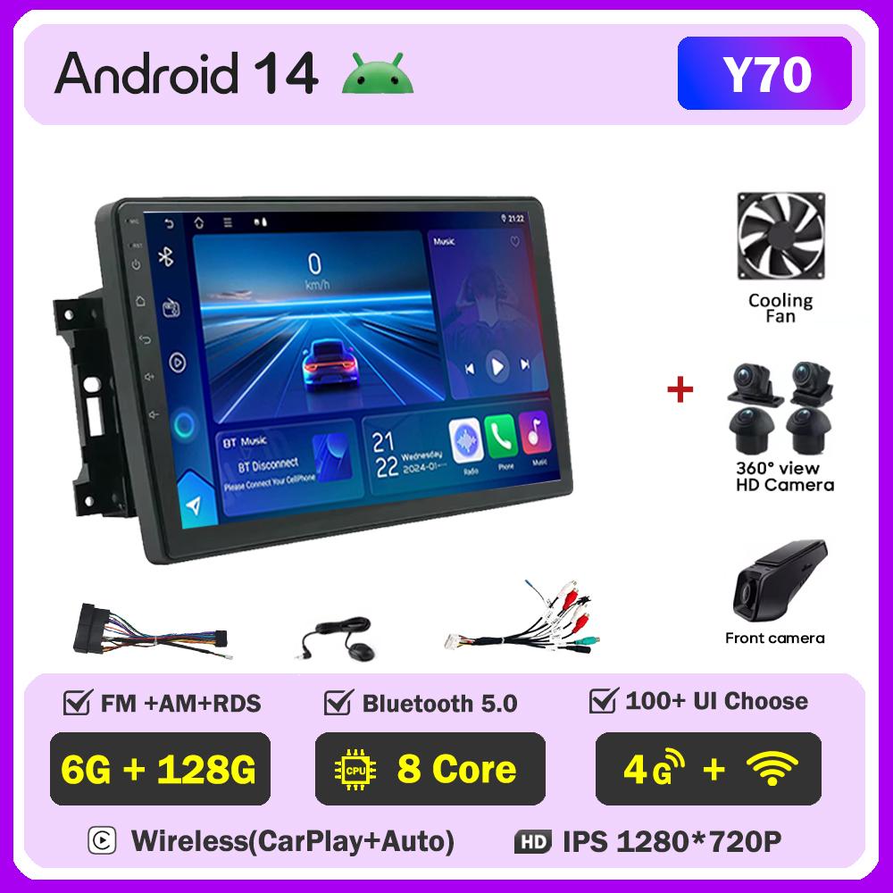 Android Car Radio For Dodge Nitro 2007 - 2011 Stereo Carplay Car Multimedia Player GPS Navigation Autoradio Head Unit Auto 2DIN