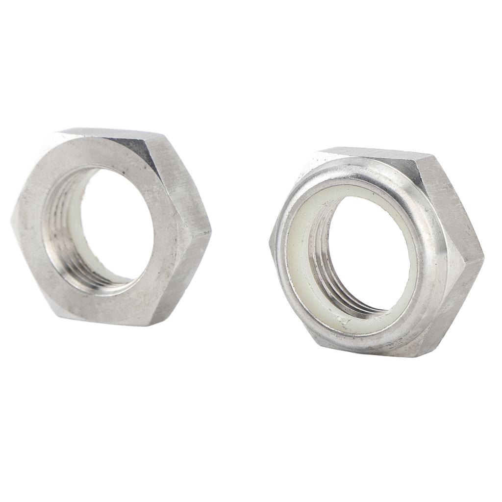 2PCS Outboard Self Locking Nut Motor Pinion Nut 90185 22043 for Outboard Motor 2 4T 9.9‑250HP for Parsun for Hidea