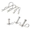 100Pcs Spring Fasteners Cotter Pins Hitch Pins Hair Pins Spring Clip Retainer Pins for Garage,Trucks, Engine Repair