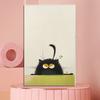 Wall Mounted Cat Scratcher Self-adhesive Cat Scratch Pad Cute Kitten Pattern Scratch Mat Protects Furniture And Walls for Indoor Cats Scratching