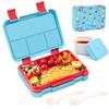 40oz Cartoon Pattern Bento Lunch Box Set Leak Proof Removable Dividers Meal Container for School Office Picnic Food Snack Prep