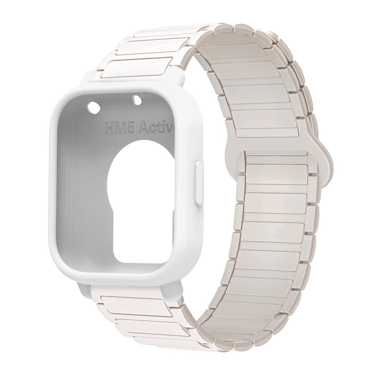

Захисний чохол+силіконовий ремінець для Xiaomi Redmi Watch 5 active/5 Lite Повний захист екрану ТПУ М який чохол та магнітний спортивний ремінець Redmi Watch 5 Lite