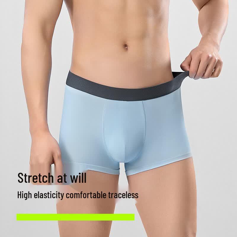Youkeshu Men's Cotton 7A Antibacterial Boxer Briefs 3-Pack