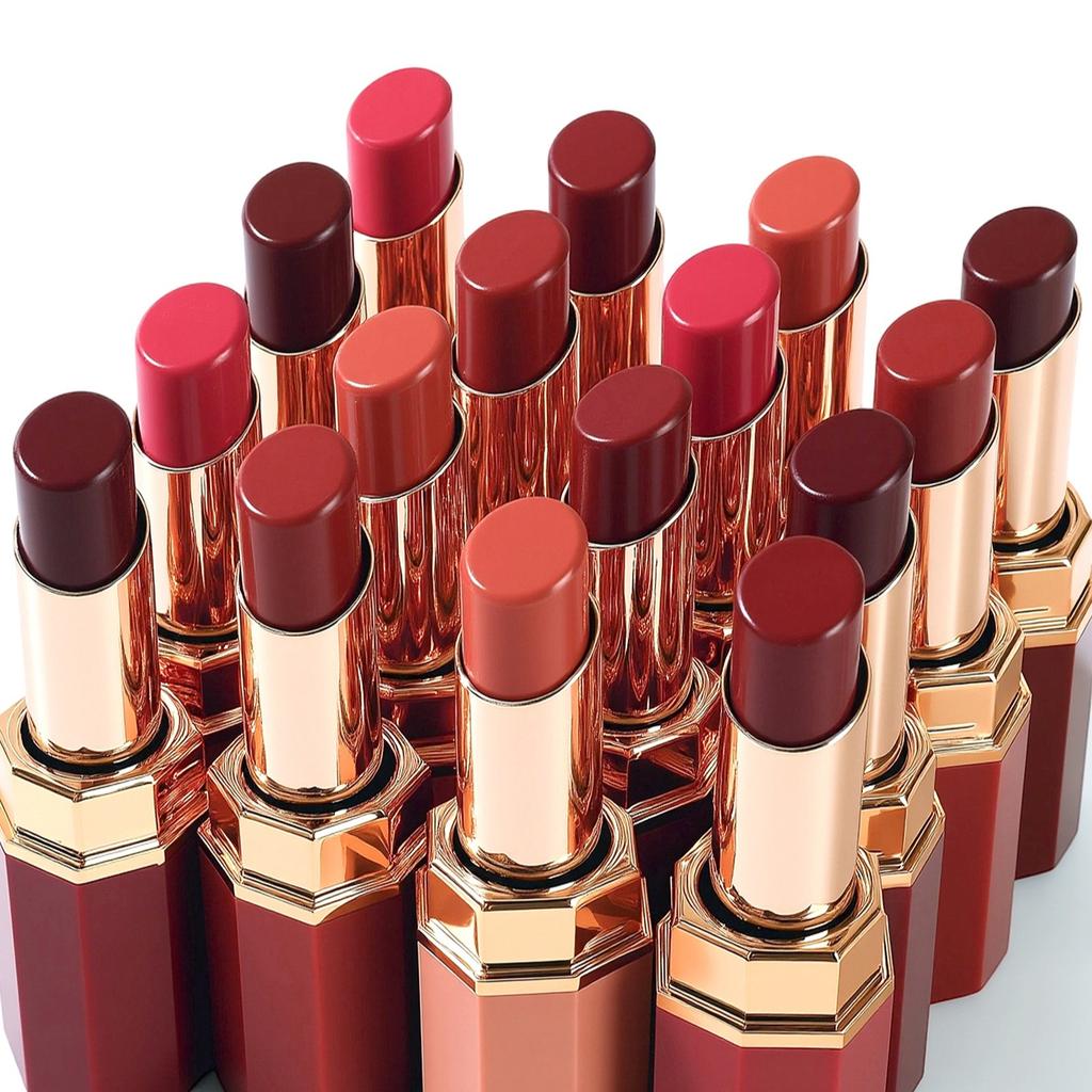 Octagonal Beveled Moisturizing Lipstick,Waterproof, Moisturizing, Long Lasting, Easy To Apply, and Enhances Your Complexion