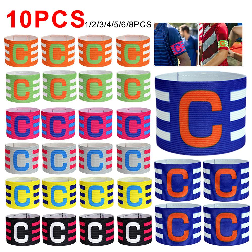 5/10 Stück Kinder Erwachsene Fußball Kapitän Armband Fußball Armband Führer Wettbewerb Fußball Kapitän Gruppen Armband Fußball Training